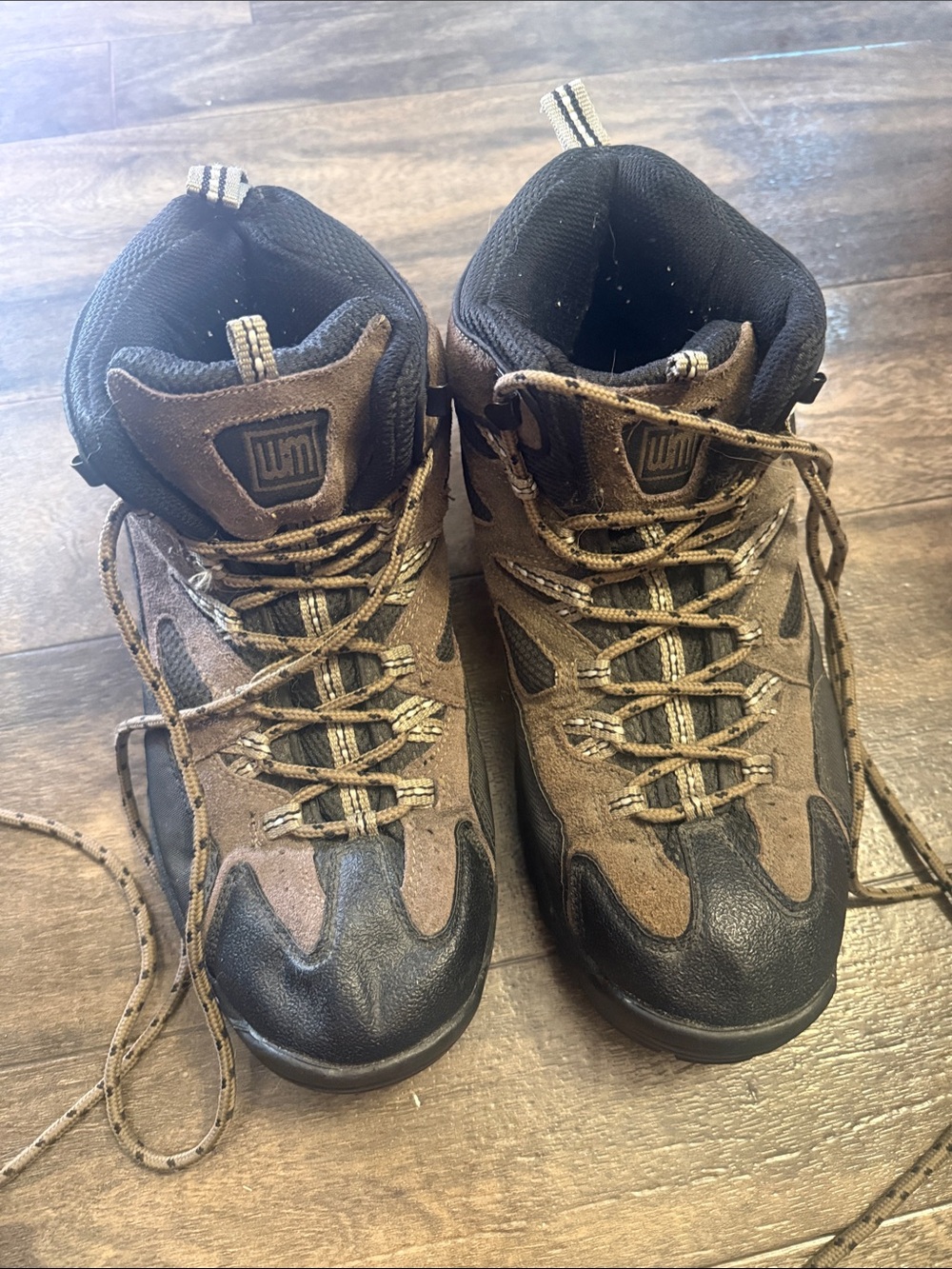 Brown and Black Men's Hiking Boots - Rugged Trail Performance